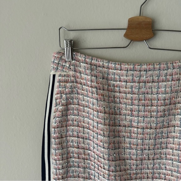 Anthropologie Maeve Tweed Midi Skirt Pink Size 10 NWT Classic - Picture 4 of 10